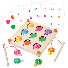 Montessori Fishing Turtle Memory Game for Kids