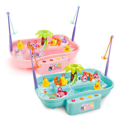 Kids Electric Rotating Fishing Game Toy Set