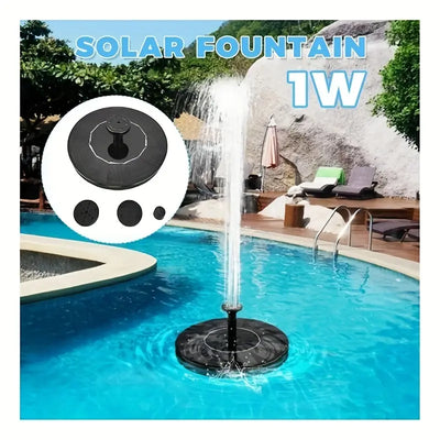 1W Solar Bird Bath Fountain Pump for Garden & Pond
