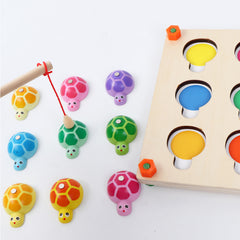 Montessori Fishing Turtle Memory Game for Kids