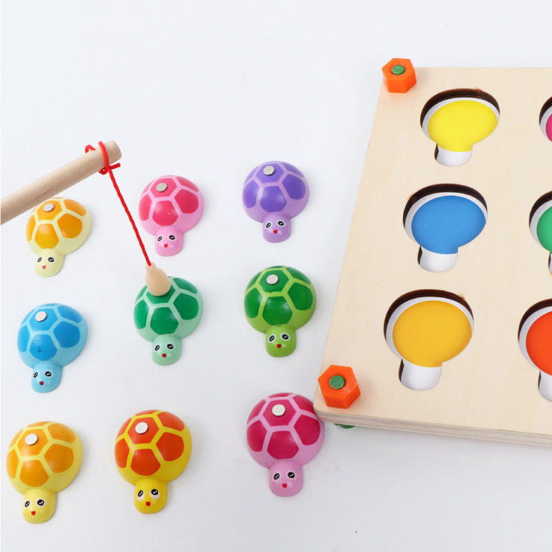 Montessori Fishing Turtle Memory Game for Kids