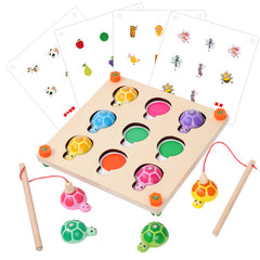 Montessori Fishing Turtle Memory Game for Kids