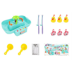 Kids Electric Rotating Fishing Game Toy Set